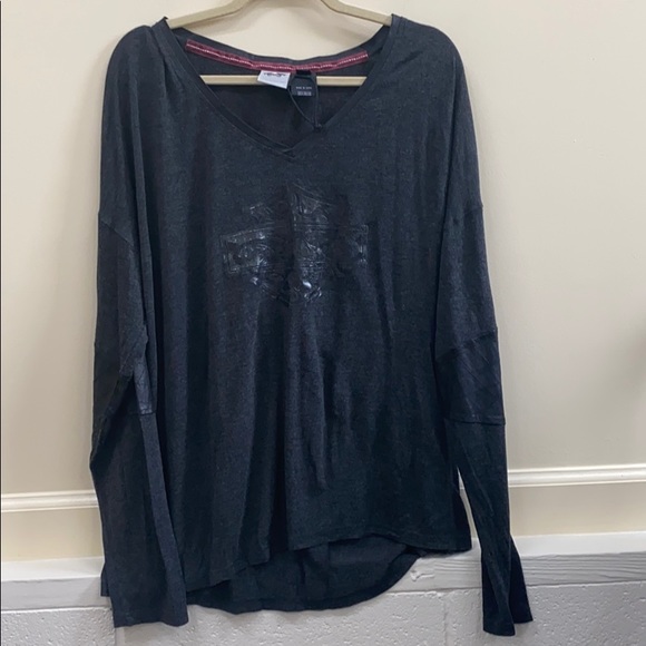 Harley Davidson XL rayon Long sleeve top. - Picture 1 of 6